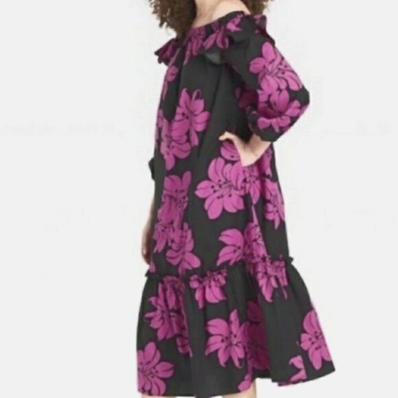NWT WhoWhatWear Ruffle Dress With Pockets! Small - Picture 2 of 6